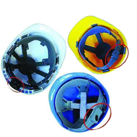 Three locking methods of safety helmets