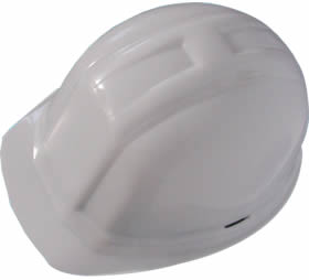 A white safety helmet HDPE-1