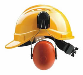 A red safety helmet HDPE-12